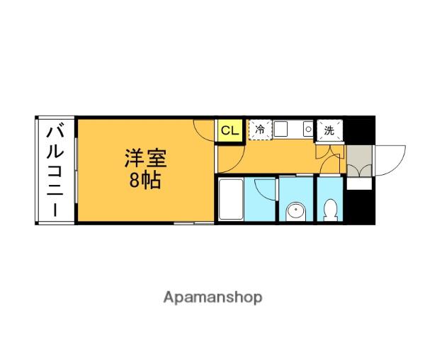 アマルフィーいずみ(1K/4階)の間取り写真