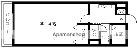 もんぎわビル(1K/3階)の間取り写真