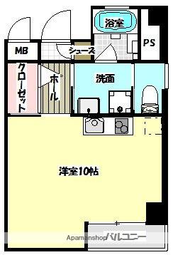 MARUKAビル(ワンルーム/3階)の間取り写真