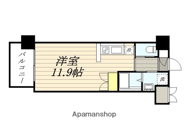 カーサフィオーレ(1K/5階)の間取り写真