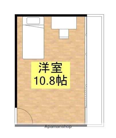 SHARE-GARDEN周船寺(1K/3階)の間取り写真