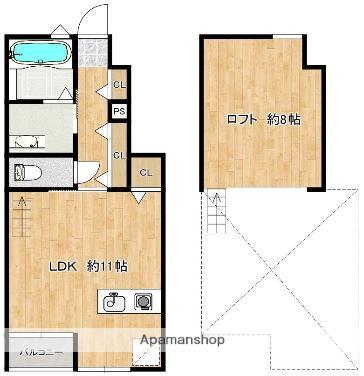 FILATO(ワンルーム/1階)の間取り写真