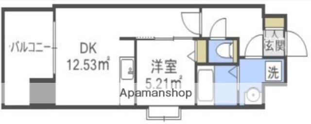 ルーセント ヴィヴァ糸島(1DK/10階)の間取り写真