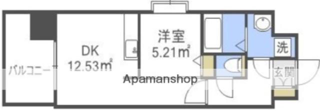ルーセント ヴィヴァ糸島(1DK/10階)の間取り写真
