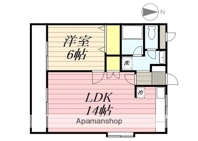 スマイルコーポ(2LDK/1階)の間取り写真