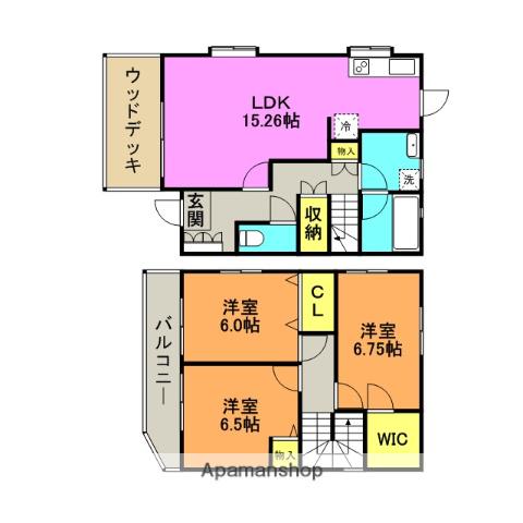 オペラハウス(3LDK)の間取り写真
