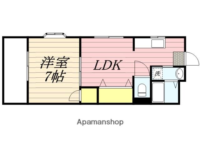 サンシャインヒルズ(1LDK/1階)の間取り写真