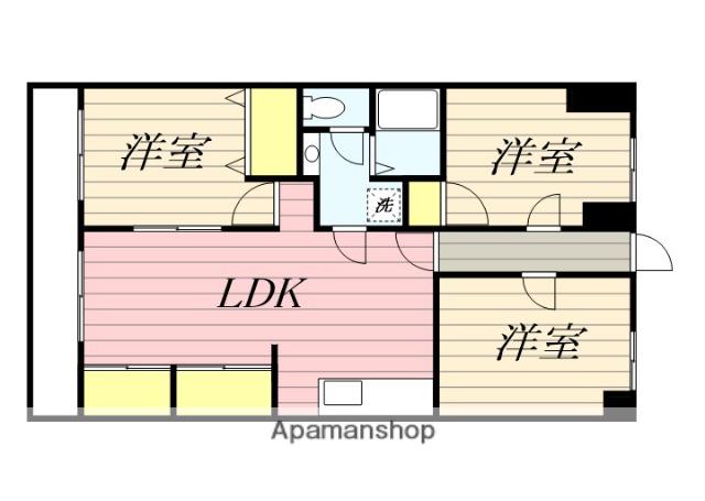 戸田第2ビル(3LDK/5階)の間取り写真