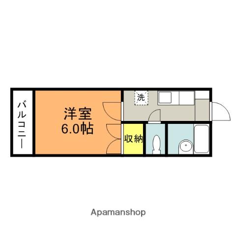 そよ風5番館(1K/2階)の間取り写真