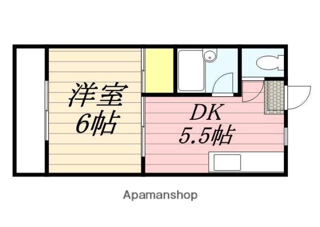 エアステ大刀洗(1DK/4階)の間取り写真