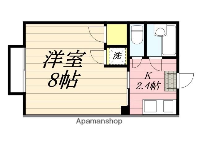 ピュア西新ABCD棟(1K/1階)の間取り写真