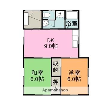 甘木鉄道 小郡駅(福岡) 徒歩11分 1階建 築29年(2DK)の間取り写真