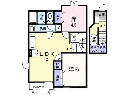 モント・ディダンスA(2LDK/2階)の間取り写真