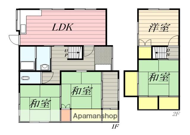 長崎本線 中原駅 徒歩28分 2階建 築46年(4LDK)の間取り写真