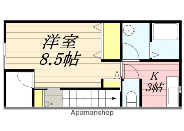 MITTE(1K/2階)の間取り写真