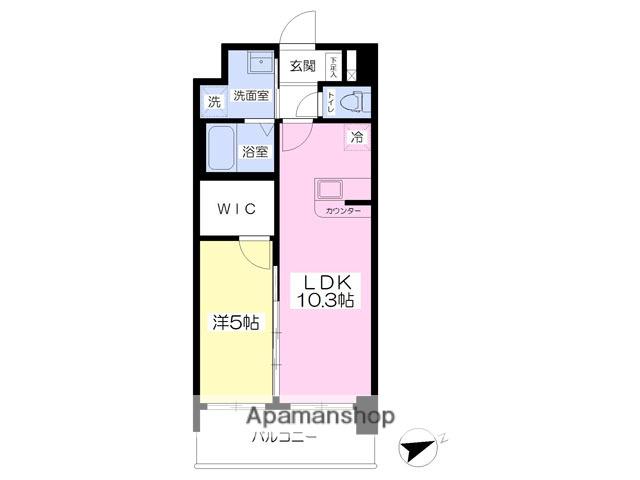 パルデンス・エコノ8(1LDK/7階)の間取り写真