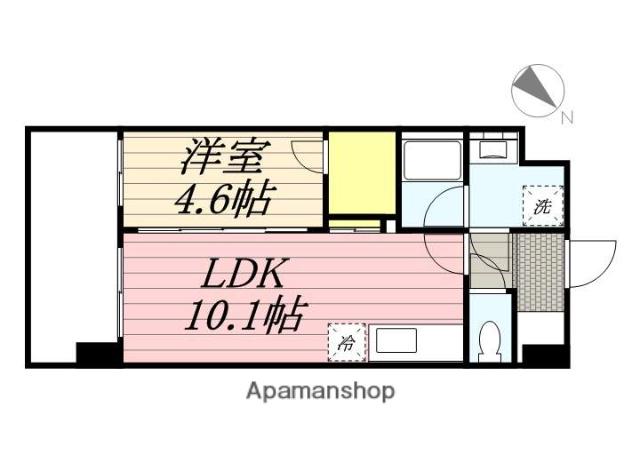 パルデンス・エコノ10(1LDK/10階)の間取り写真