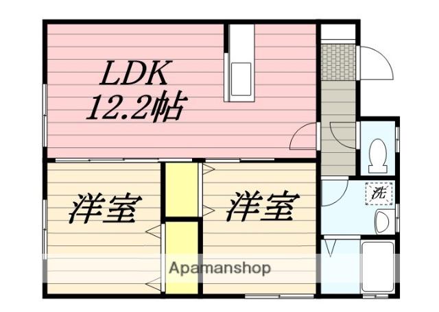 NR20(2LDK/1階)の間取り写真
