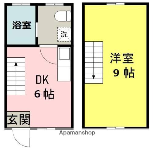 アネックス秋成(1DK/1階)の間取り写真