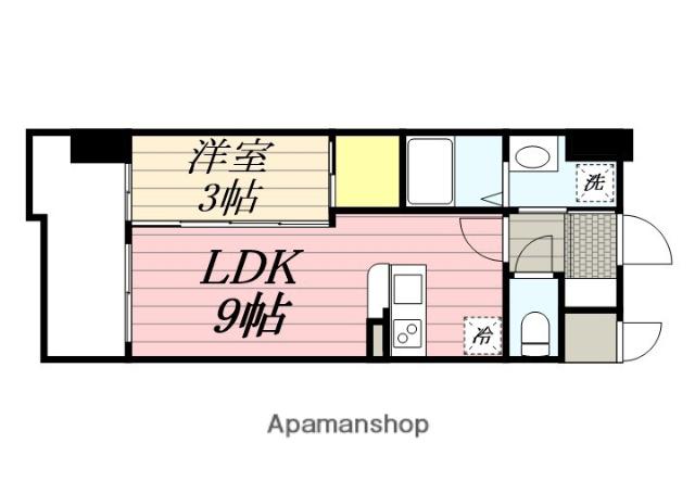 LIFEFIELD二日市駅前(1LDK/5階)の間取り写真