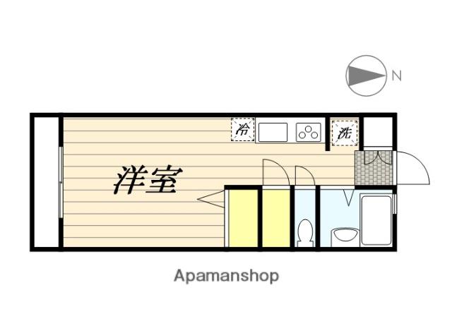パーシモンパレス(1K/2階)の間取り写真