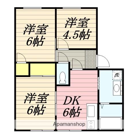コスモ瀧(3DK/1階)の間取り写真