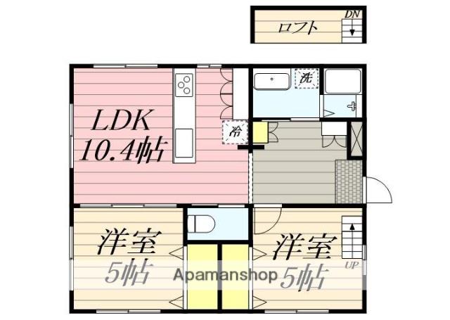 メゾン・ド・元町(2LDK/1階)の間取り写真