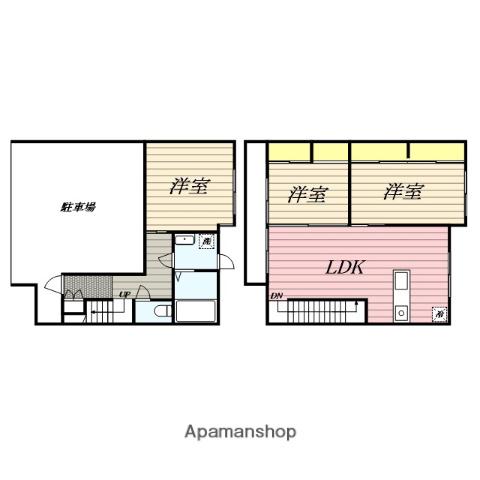 九州新幹線 新鳥栖駅 徒歩14分 2階建 築6年(3LDK)の間取り写真