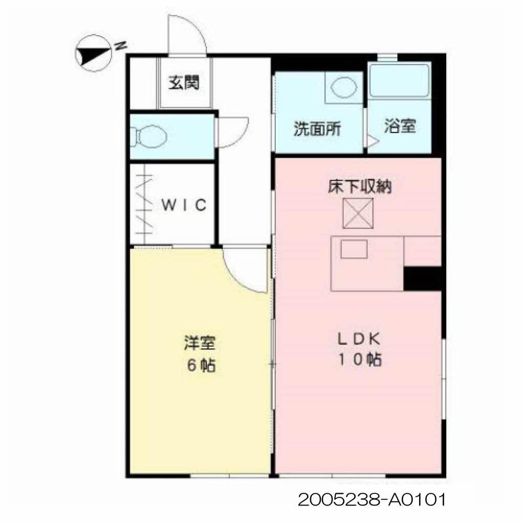 シャーメゾン ルミナス(1LDK/1階)の間取り写真