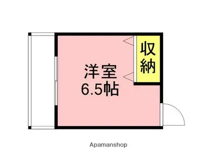 SHARERISE鷹取B棟(ワンルーム/2階)の間取り写真