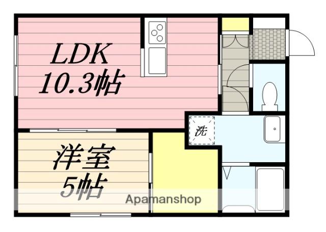 K-IDEAL TOSUⅡ(1LDK/2階)の間取り写真