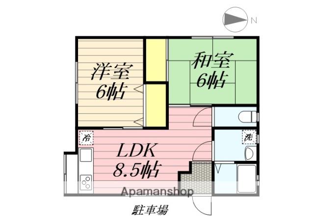 久大本線 田主丸駅 徒歩11分 1階建 築28年(2DK)の間取り写真