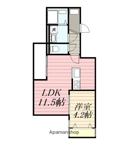 AYA SQUARE筑紫野2ND(1LDK/1階)の間取り写真