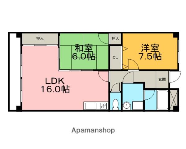 RENACE MITOU(2LDK/2階)の間取り写真