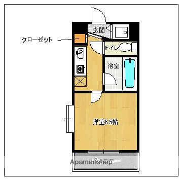 ヴィラ大濠(1K/2階)の間取り写真