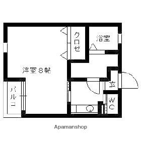 リブレアマリナ通(1K/1階)の間取り写真