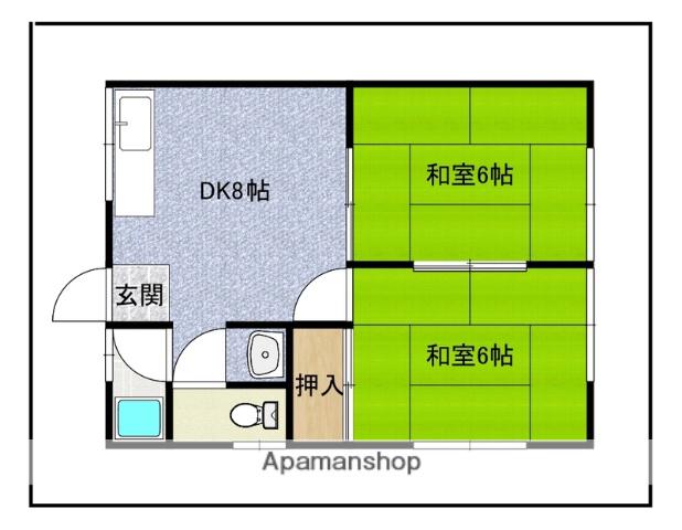 レイコーポ(2DK/2階)の間取り写真