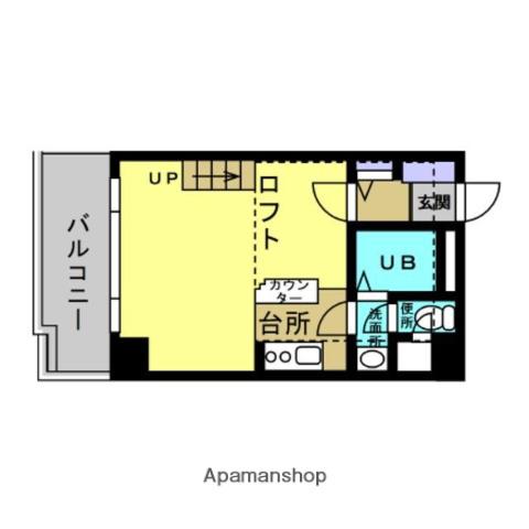 オークヒルズ歯科大(ワンルーム/4階)の間取り写真