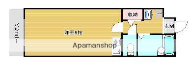 スリム藤崎Ⅰ(ワンルーム/2階)の間取り写真