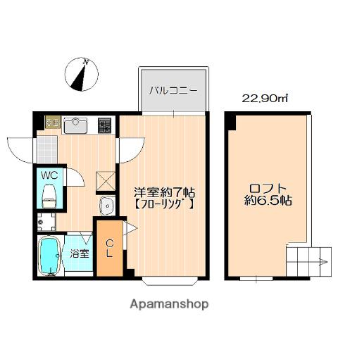 イル・グラッツィア大濠西Ⅰ(1K/4階)の間取り写真