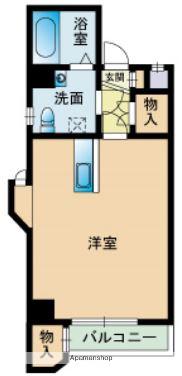 K2 LIVE IN(ワンルーム/2階)の間取り写真