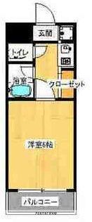 ポルグラシア大手門(1K/6階)の間取り写真