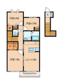 メゾン下方(3LDK/2階)の間取り写真