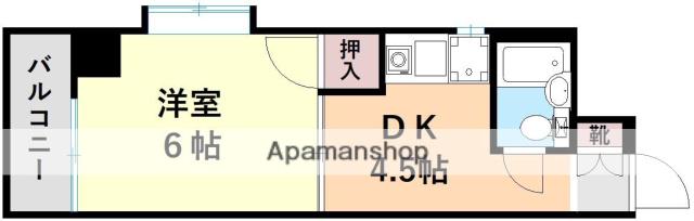 第7共立ビル(1DK/3階)の間取り写真