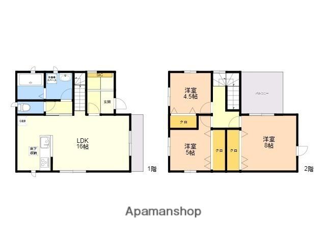 福岡市七隈線 次郎丸駅 徒歩32分 2階建 築4年(3LDK)の間取り写真
