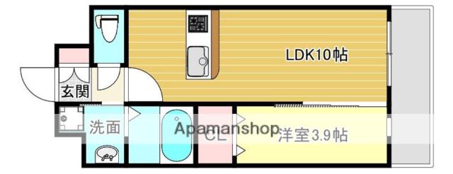第50川崎ビル(1LDK/2階)の間取り写真