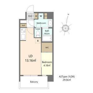ALIVIS六本松(1LDK/2階)の間取り写真