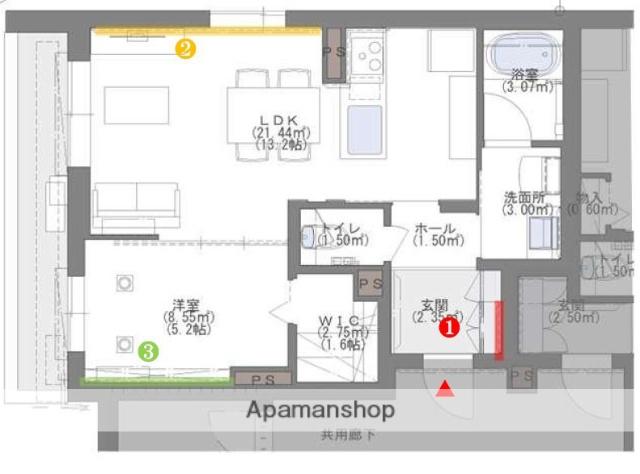 ACERO GARDEN(1LDK/2階)の間取り写真