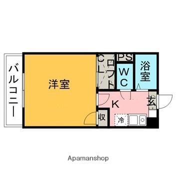 メゾンブランセ(1K/5階)の間取り写真