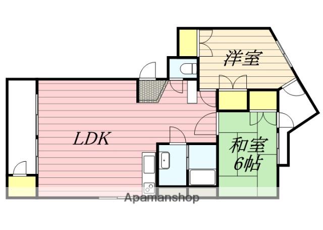 堀田ビル(2LDK/5階)の間取り写真